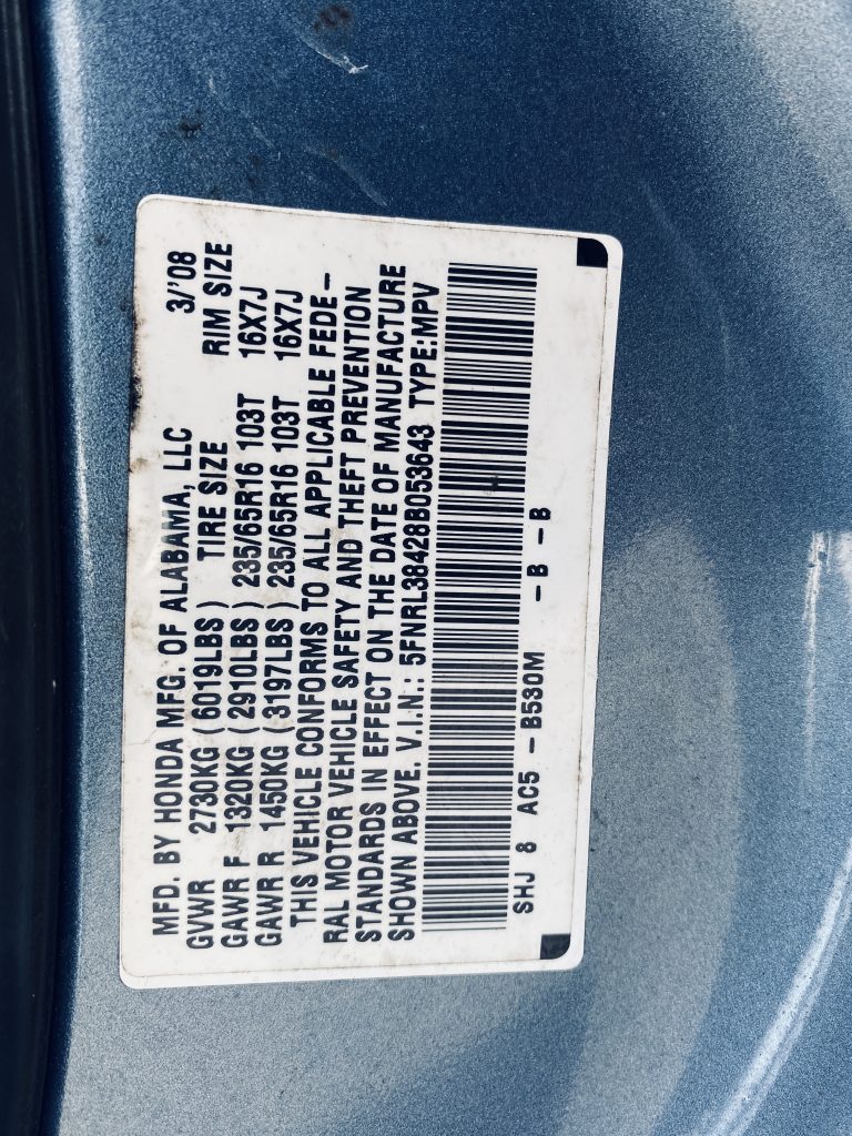 2008 Honda Odyssey EX