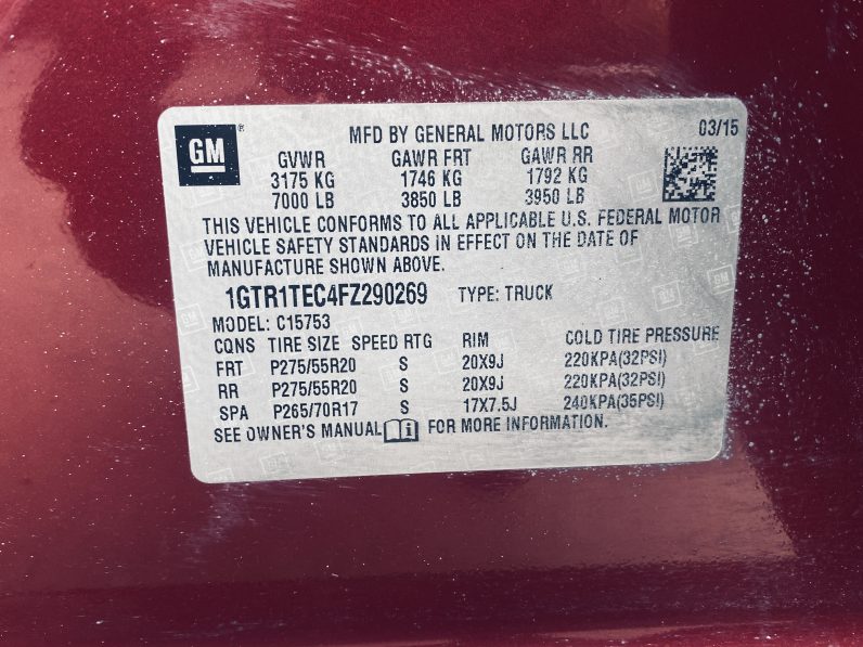 
								2015 GMC SIERRA 1500 DOUBLE CAB PICKUP 4D 6 1/2 FT full									