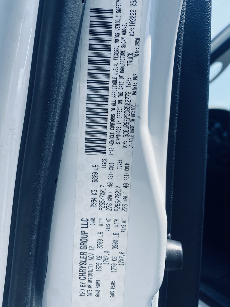 
								2013 RAM 1500 REGULAR CAB SLT PICKUP 2D 8 FT full									