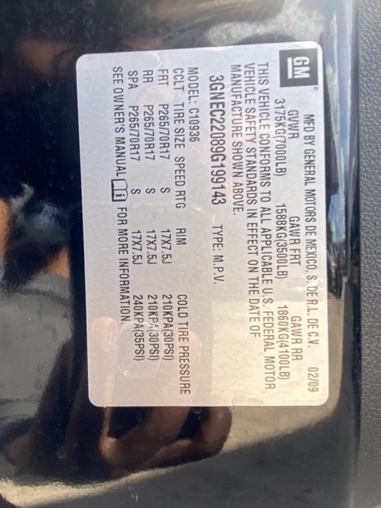 CHEVROLET Avalanche LT 2009 Sport Utility Truck (SUT)