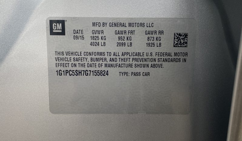 
								CHEVROLET Cruze Limited LS 2016 Sedan/Saloon full									