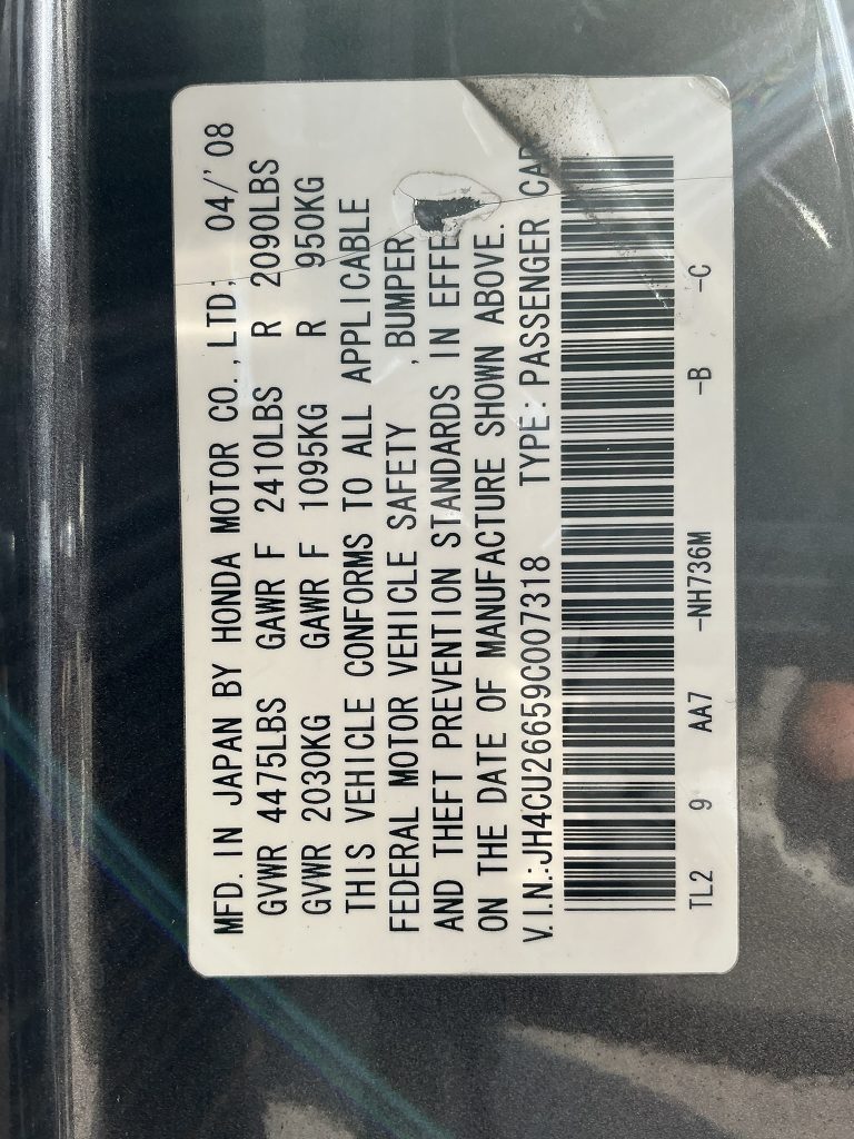 ACURA TSX 2009 Sedan/Saloon