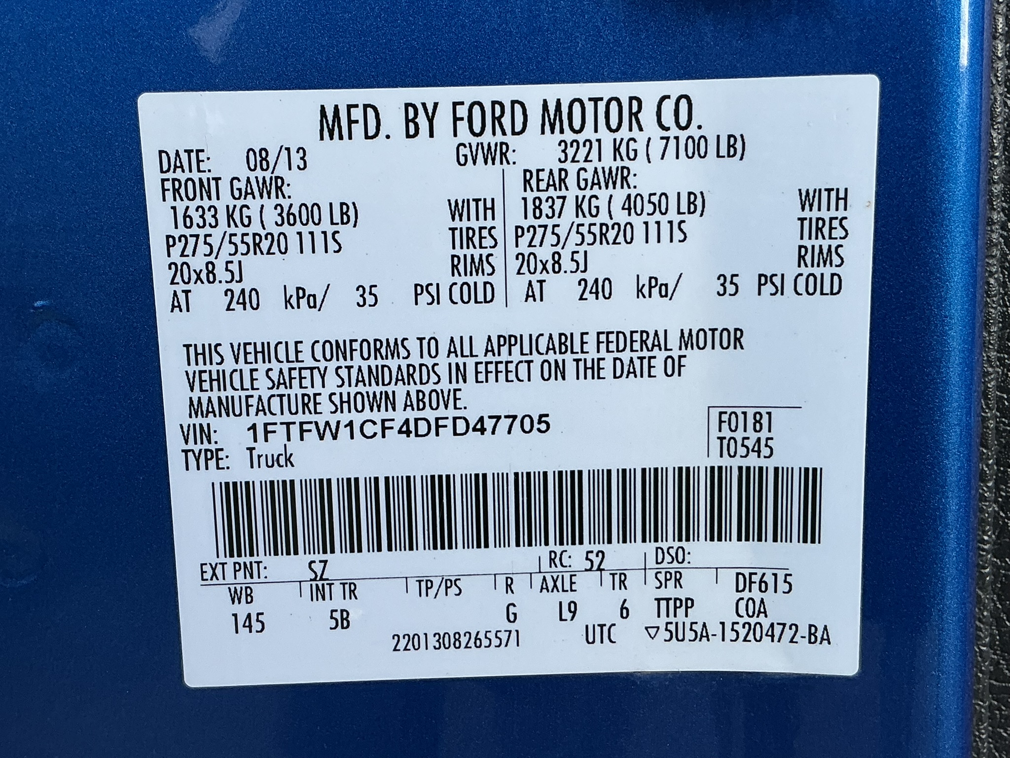 FORD F-150 2013 Pickup