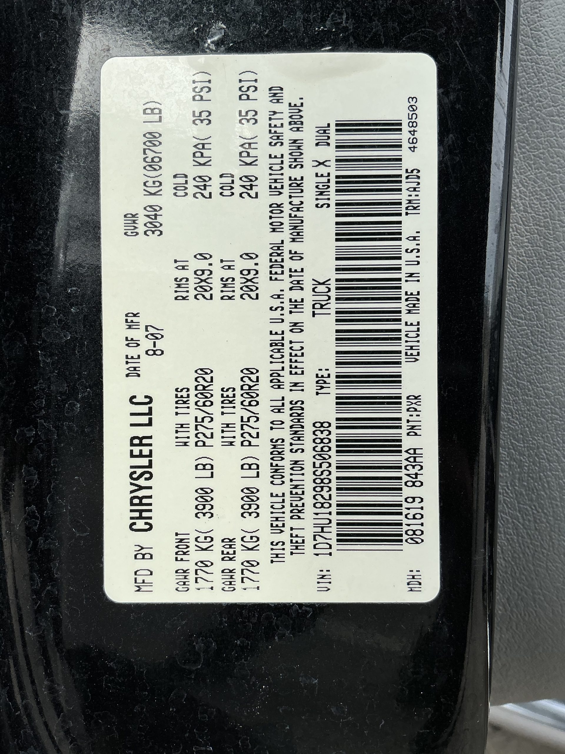 DODGE Ram 2008 Pickup