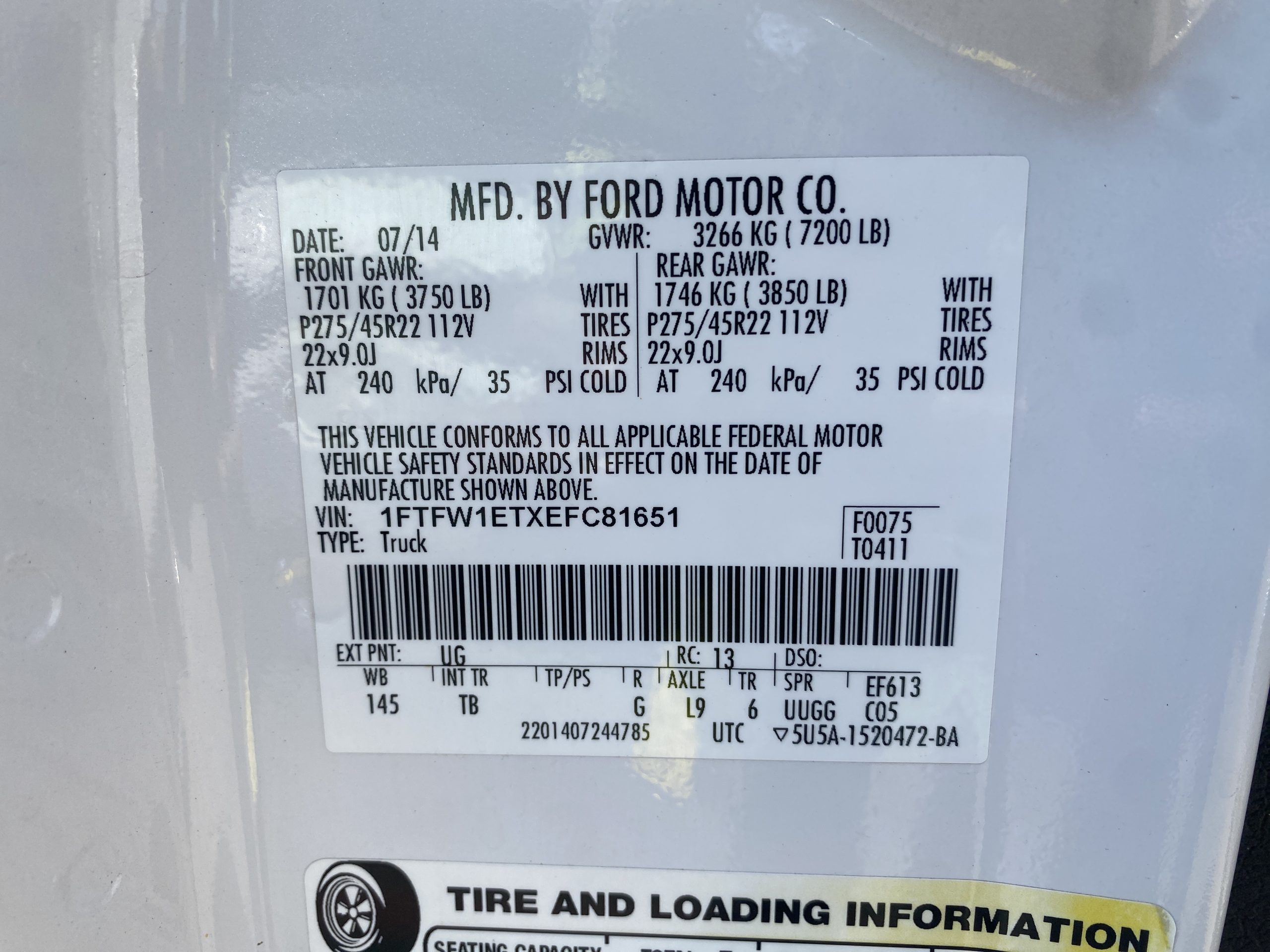 FORD F-150 2014 Pickup